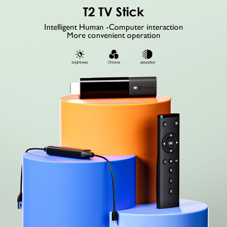 T2 Android 11 4K HD Caja de TV inteligente TV Stick TV Dongle Cor-tex A35 2GB + 16GB, EU Plug, US Plug, UK Plug, AU Plug