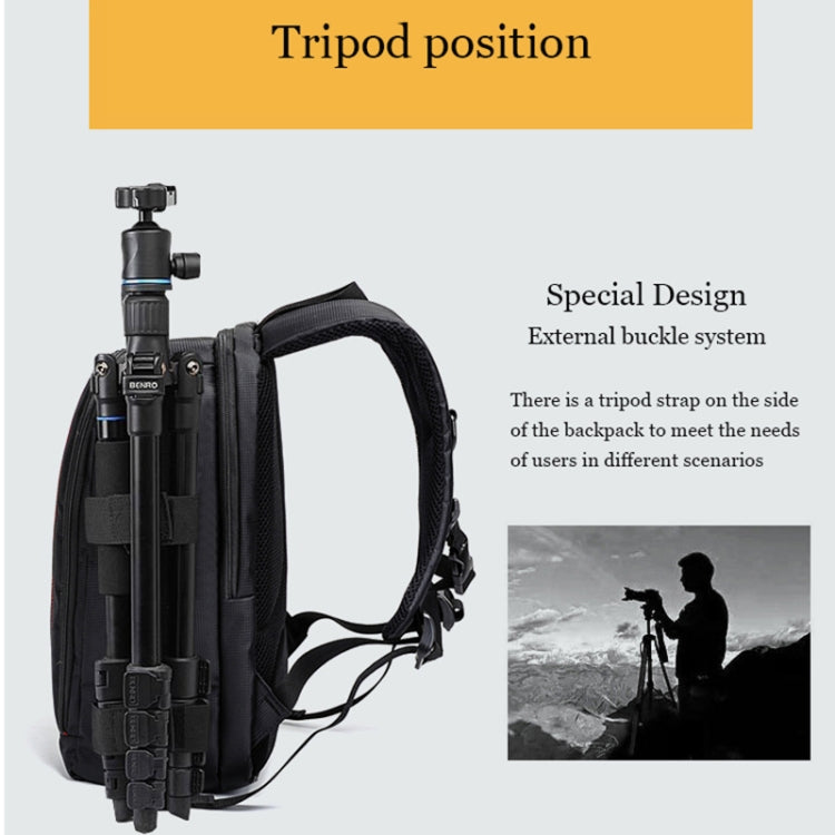 Mochila para cámara al aire libre Bolsa de hombro para cámara de fotografía a prueba de agua, 45x32x18cm, 33.5x25.5x15.5cm