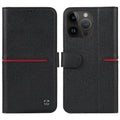 GEBEI Estuche para teléfono de cuero con tapa horizontal de grano superior, For iPhone 14 Pro Max, For iPhone 14 Pro, For iPhone 14, For iPhone 14 Plus