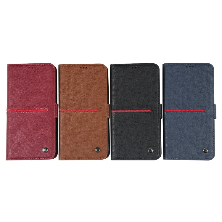 GEBEI Estuche para teléfono de cuero con tapa horizontal de grano superior, For iPhone 14 Pro Max, For iPhone 14 Pro, For iPhone 14, For iPhone 14 Plus