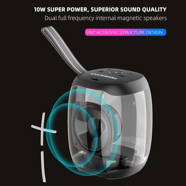 HOPESTAR P50 mini Altavoz Bluetooth resistente al agua con luz RGB para exteriores, P50 mini