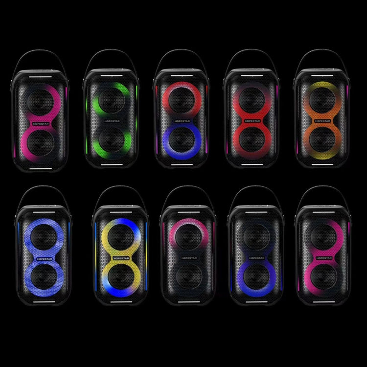 HOPESTAR Party200 mini Altavoz Bluetooth de luz RGB de pulso de tono portátil, Party200 mini