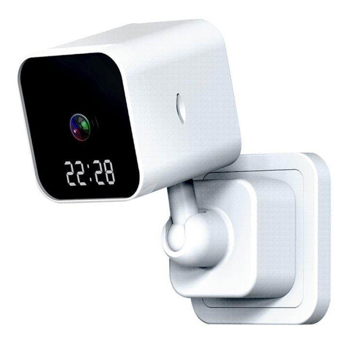 DP27 1080P Clock Plug Card Cámara WiFi, compatible con intercomunicador de voz bidireccional y monitoreo móvil, US Plug, EU Plug