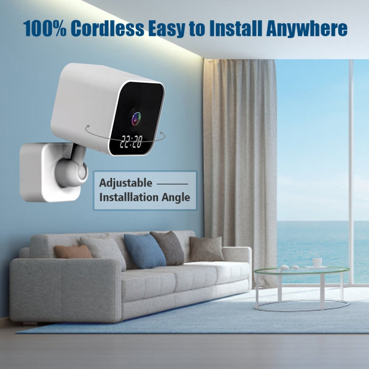 DP27 1080P Clock Plug Card Cámara WiFi, compatible con intercomunicador de voz bidireccional y monitoreo móvil, US Plug, EU Plug