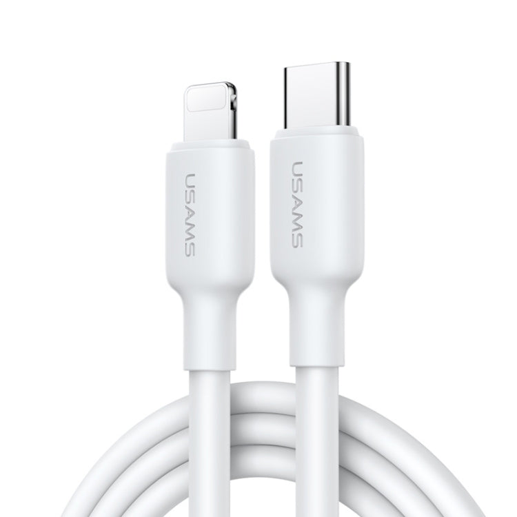 USAMS US-SJ610 U84 PD20W USB-C / Type-C a cable de datos de carga de 8 pines, PD20W 8 Pin 1m, PD20W 8 Pin 2m, PD20W 8 Pin 3m