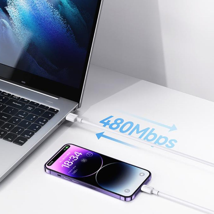 USAMS US-SJ610 U84 PD20W USB-C / Type-C a cable de datos de carga de 8 pines, PD20W 8 Pin 1m, PD20W 8 Pin 2m, PD20W 8 Pin 3m