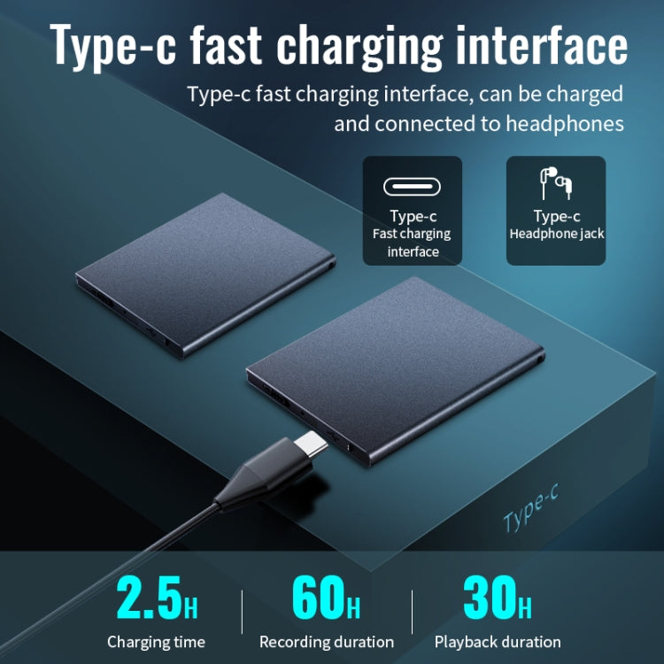 Grabadora con cancelación de ruido HD cuadrada JNN K1, 4GB, 8GB, 16GB, 32GB, 64GB