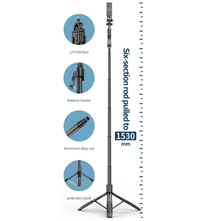 L16 Trípode Bluetooth Plegable Selfie Stick Balance Estabilizador Titular, L16