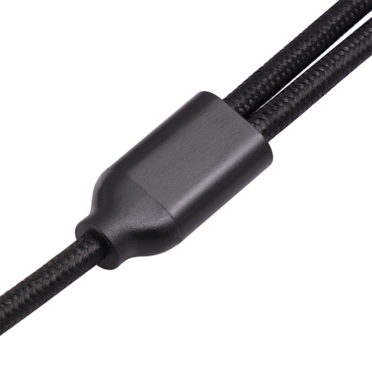 3717 Cable de audio estéreo hembra de 3,5 mm a 6,35 mm 1/4 TS macho, longitud: 30 cm, 3.5mm F to 2 x 6.35mm M