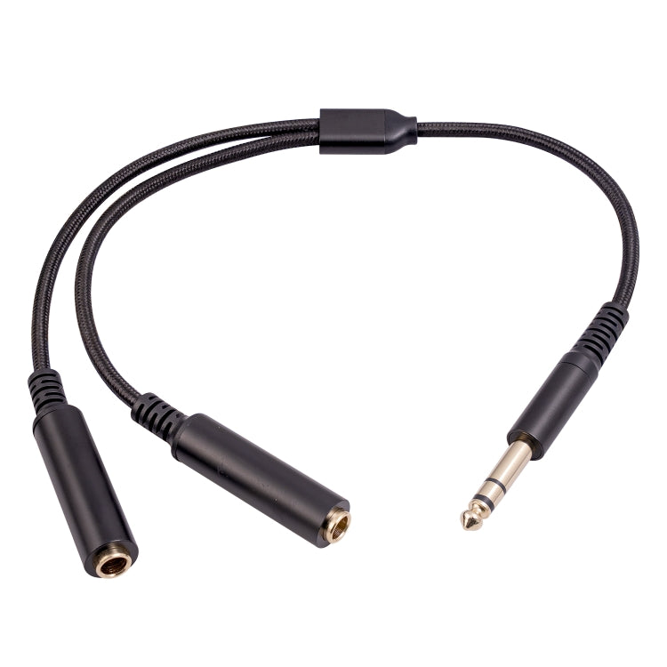 3718 Cable de audio estéreo TRS 1/4 macho a hembra dual de 6,35 mm, longitud: 30 cm, 6.35mm M to 2 x F 30cm