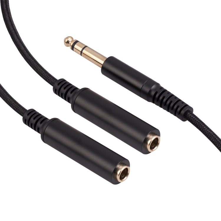 3718 Cable de audio estéreo TRS 1/4 macho a hembra dual de 6,35 mm, longitud: 30 cm, 6.35mm M to 2 x F 30cm