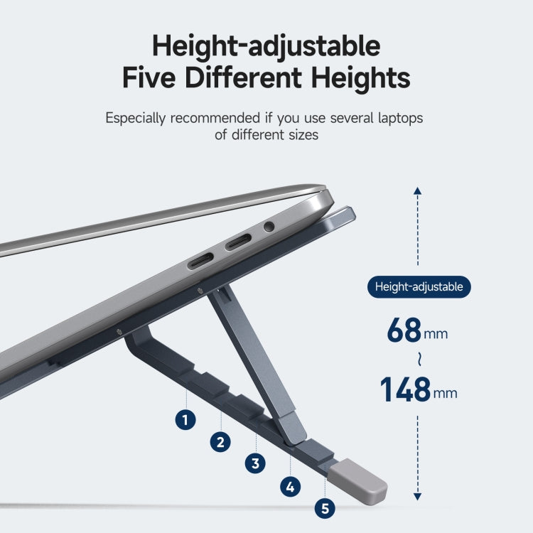 DUX DUCIS Soporte plegable para portátil de aluminio en forma de X, Laptop Stand