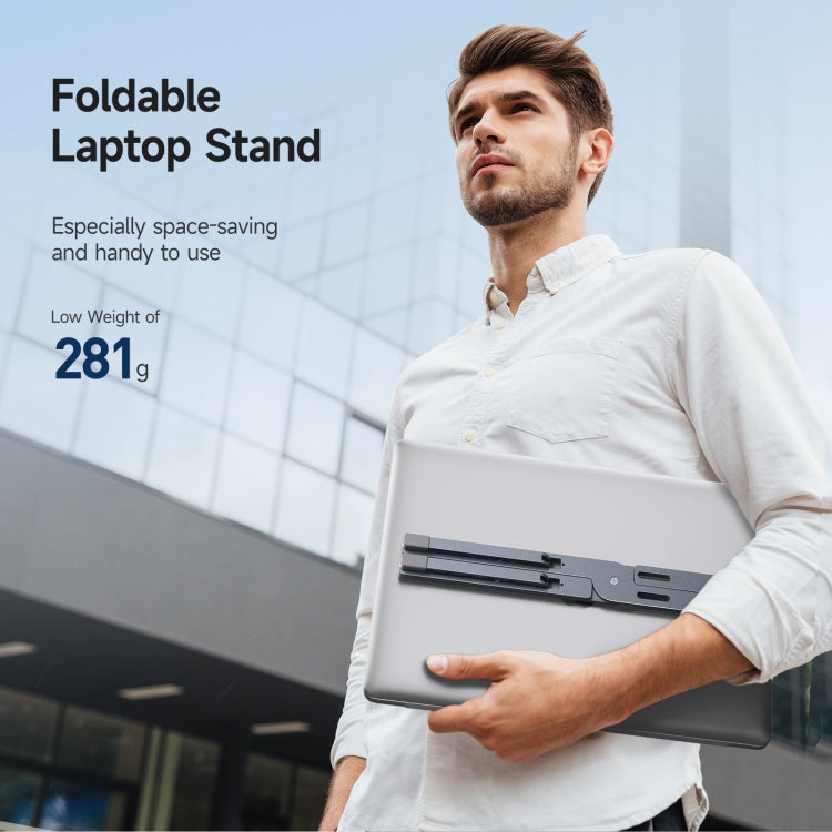 DUX DUCIS Soporte plegable para portátil de aluminio en forma de X, Laptop Stand