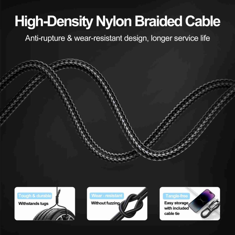 JOYROOM S-UL012A10 Serie extraordinaria 2.4A USB-A a cable de datos de carga rápida de 8 pines, 20W 8 Pin, 1.2m, 20W 8 Pin, 2m, 20W 8 Pin, 3m