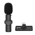 HXSJ F18 2.4G USB-C/Type-C Micrófono inalámbrico Lavalier con reducción de ruido, USB-C/Type-C
