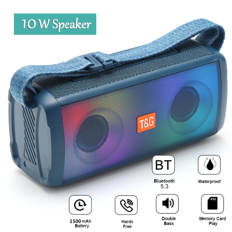 T&G TG345 Altavoz Bluetooth inalámbrico LED de color portátil para exteriores