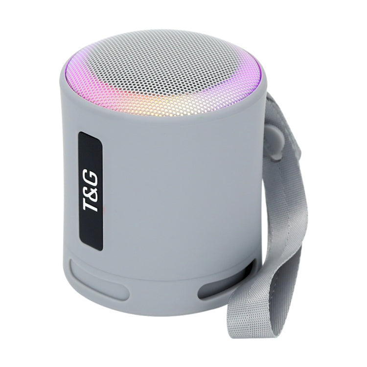 T&G TG373 Subwoofer de altavoz inalámbrico Bluetooth multicolor RGB con luz LED portátil para exteriores