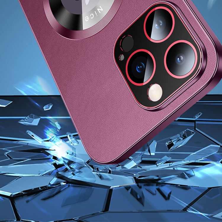 R-JUST RH05 Estuche magnético de cuero y metal para teléfono, For iPhone 14 Pro, For iPhone 14 Pro Max, For iPhone 14 Plus, For iPhone 14
