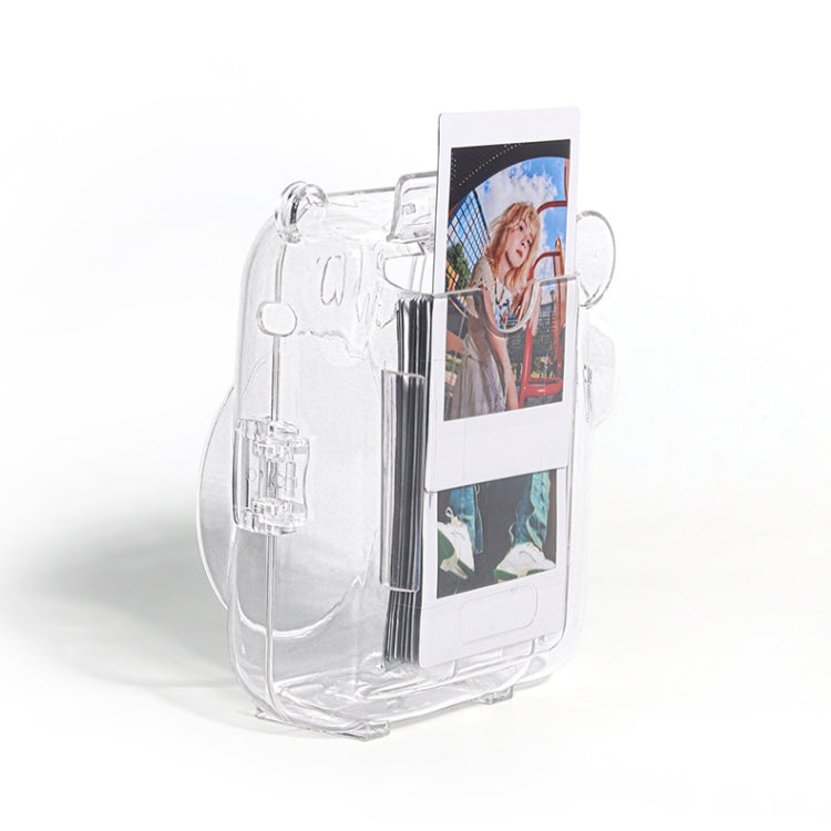 Estuche para cámara de acrílico duro de cristal con correa para el hombro, For FUJIFILM instax mini 12(DIY Pink Graffiti), For FUJIFILM instax mini 12(DIY Blue Cat), For FUJIFILM instax mini 12(DIY Purple Daisies)                                       ...