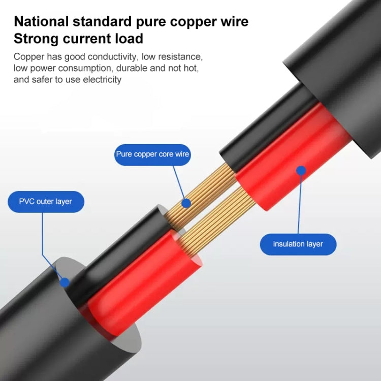Cable de extensión de conexión de alimentación CC hembra a CC macho, 0.37m 4 in 1, 0.42m 8 in 1, 0.37m 2 in 1, 0.37m 6 in 1, 0.37m 3 in 1, 0.5m 16 in 1