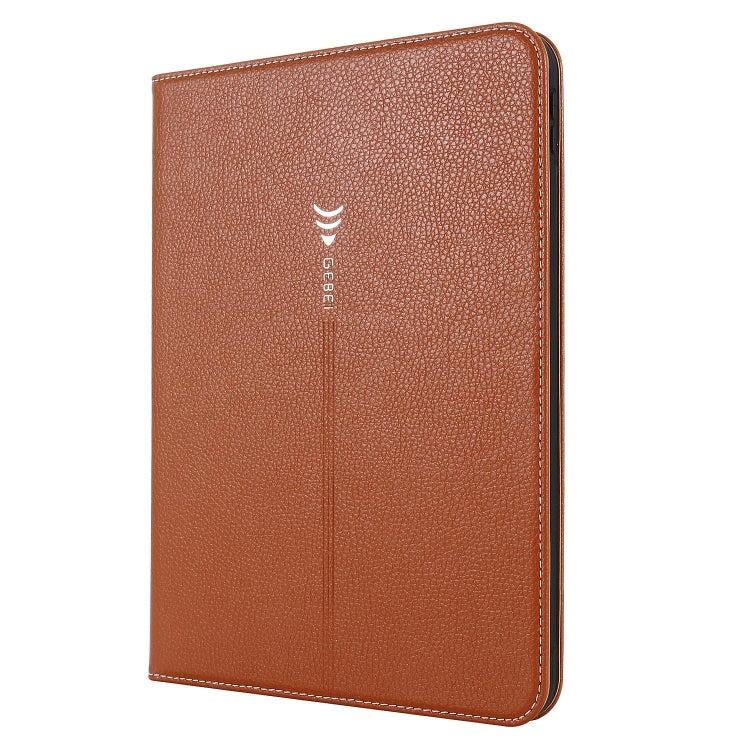 Funda de cuero para tableta con textura de seda GEBEI, For iPad 10th Gen 10.9 2022