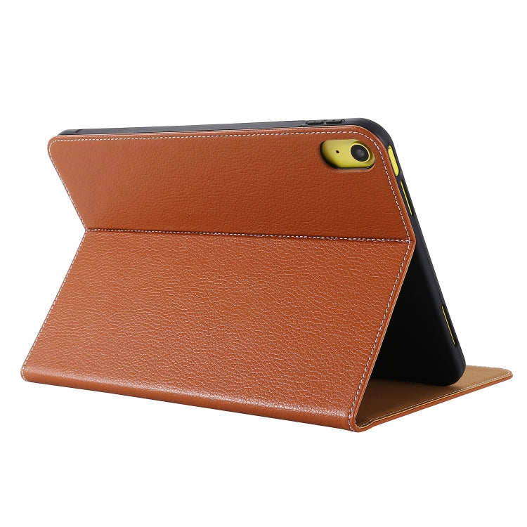 Funda de cuero para tableta con textura de seda GEBEI, For iPad 10th Gen 10.9 2022