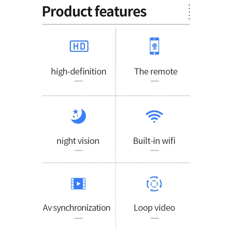 X2 Smart HD Mini WiFi Cámara compatible con visión nocturna, detección de movimiento y tarjeta TF, X2