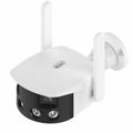 Q38 WIFI Reconocimiento humanoide AI Alarma Cámara IP dual de 2MP de 180 grados, AU Plug, US Plug, EU Plug, UK Plug