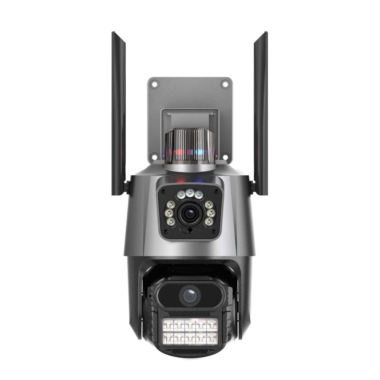 QX81 Reconocimiento humanoide AI Alarma WIFI Esférico Dual Cámara IP de 2MP, AU Plug, US Plug, EU Plug, UK Plug