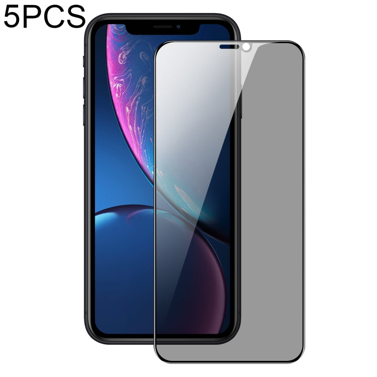 DUX DUCIS 0.33mm 9H Alto Aluminio Anti-spy HD Película de vidrio templado, For iPhone XR