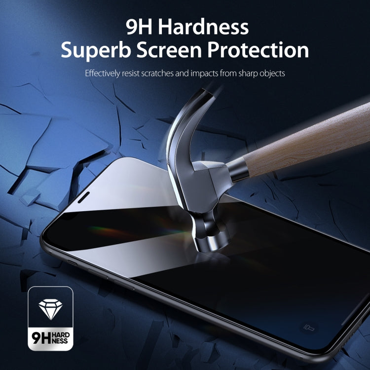 DUX DUCIS 0.33mm 9H Alto Aluminio Anti-spy HD Película de vidrio templado, For iPhone XR