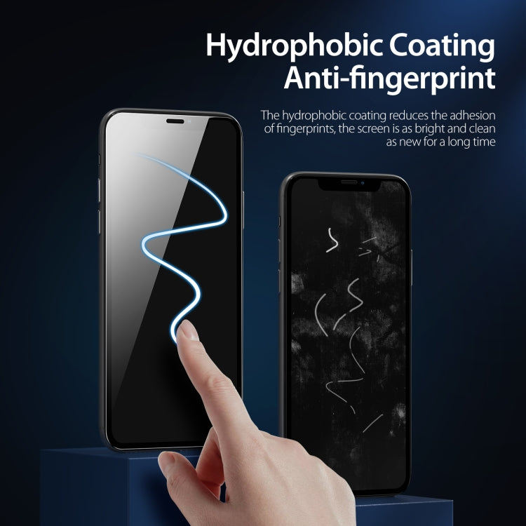 DUX DUCIS 0.33mm 9H Alto Aluminio Anti-spy HD Película de vidrio templado, For iPhone XR