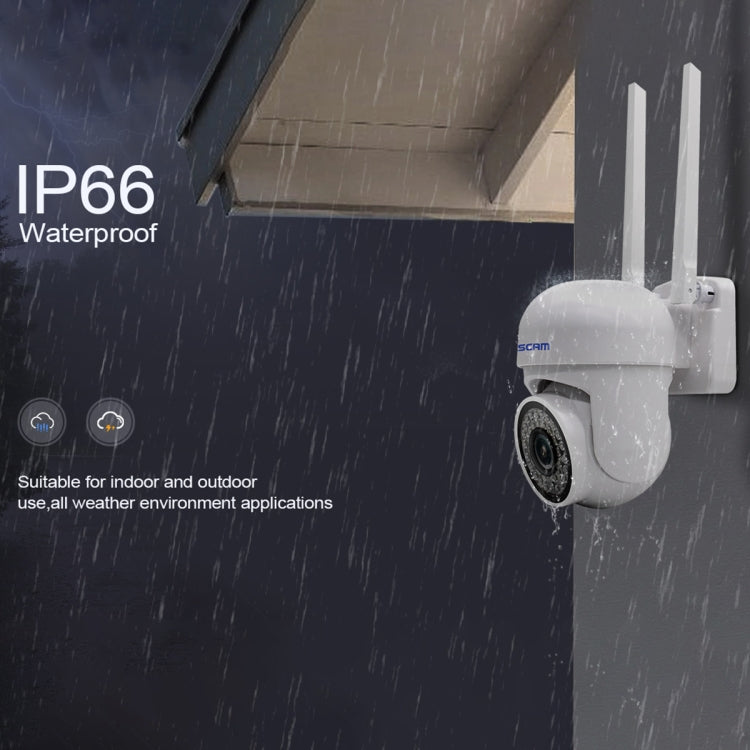 ESCAM PVR007 3MP Smart HD WiFi Camera Support Visión nocturna a todo color / Detección de movimiento / Alarma de sonido / Tarjeta TF, PVR007