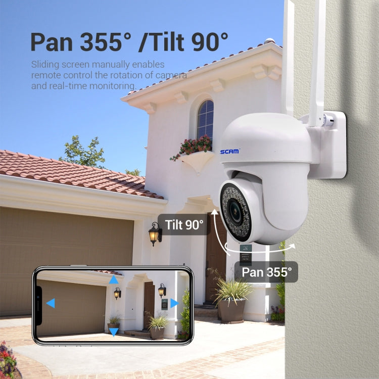 ESCAM PVR007 3MP Smart HD WiFi Camera Support Visión nocturna a todo color / Detección de movimiento / Alarma de sonido / Tarjeta TF, PVR007