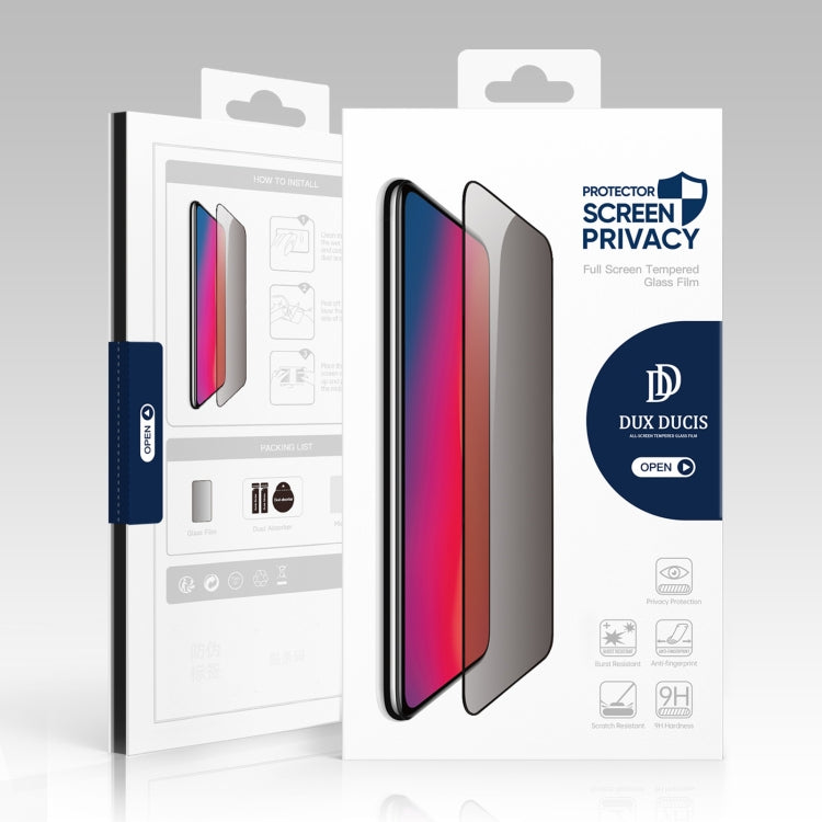 5 uds DUX DUCIS 0,33mm 9H alto aluminio antiespía HD película de vidrio templado, For iPhone 13 mini, For iPhone 12 / 12 Pro, For iPhone 12 mini, For iPhone 12 Pro Max, For iPhone SE 2022 / 2020 / 7 / 8, For iPhone 7 Plus / 8 Plus                      ...