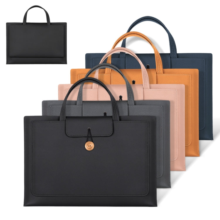 Bolsa interna portátil para computadora portátil con botón de hilo elástico universal, 13-14 inch, 15-16 inch