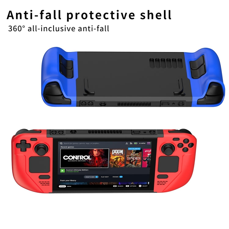 GKK para Steam Deck Contraste de color Funda para consola de juegos anticaída, GKK Case(Black), GKK Case(Red), GKK Case(Blue)