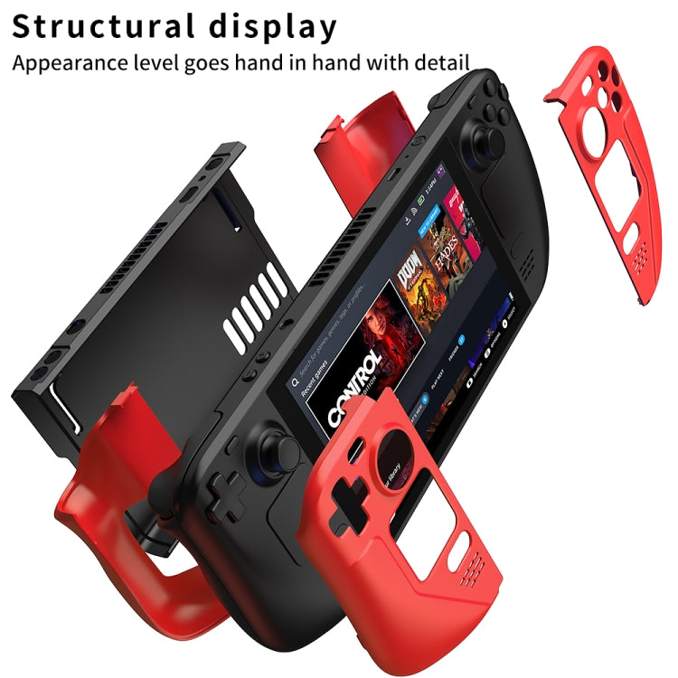 GKK para Steam Deck Contraste de color Funda para consola de juegos anticaída, GKK Case(Black), GKK Case(Red), GKK Case(Blue)
