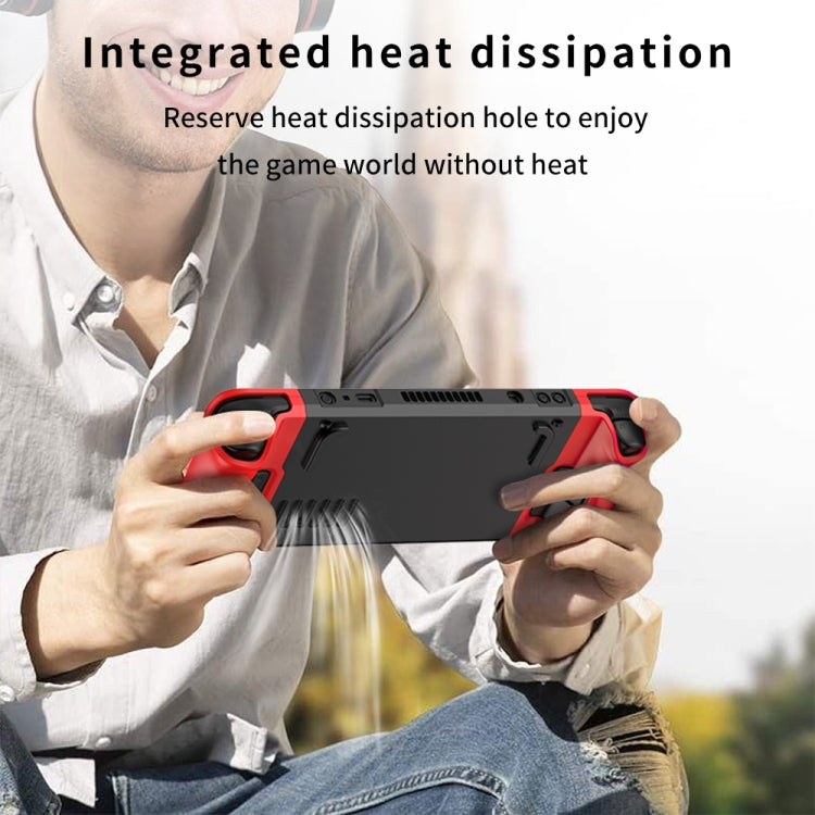 GKK para Steam Deck Contraste de color Funda para consola de juegos anticaída, GKK Case(Black), GKK Case(Red), GKK Case(Blue)