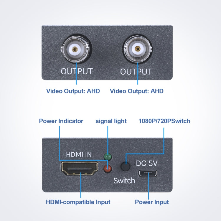 Convertidor de vídeo NK-C9 HDMI a AHD 1080P HD, NK-C9 HDMI to AHD