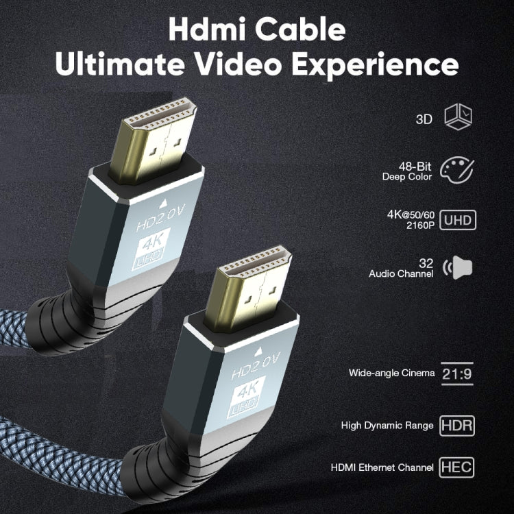 Cable HDMI 2.0 versión 4K 60Hz HD, 1m, 2m, 3m, 5m