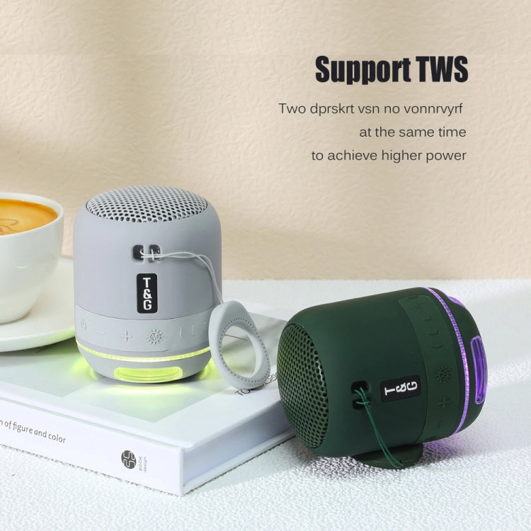 T&G TG294 TWS LED Mini Altavoz exterior de sonido estéreo inalámbrico portátil, TG294