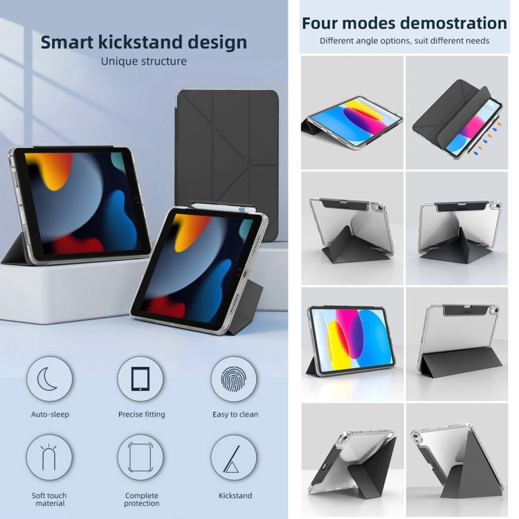 Estuche de tableta de cuero inteligente con soporte de deformación mutua, For iPad Air 13 2026 / 2025 / 2024, For iPad Air 11 2026 / 2025 / 2024, For iPad Pro 13 2025 / 2024, For iPad Pro 11 2025 / 2024, For iPad 2025 / 2022                            ...