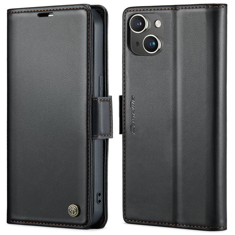 CaseMe 023 Mariposa Hebilla Litchi Textura RFID Funda de cuero antirrobo para teléfono, For iPhone 14, For iPhone 15 Pro Max, For iPhone 14 Plus, For iPhone 15 Pro, For iPhone 14 Pro, For iPhone 15 Plus, For iPhone 14 Pro Max, For iPhone 15
