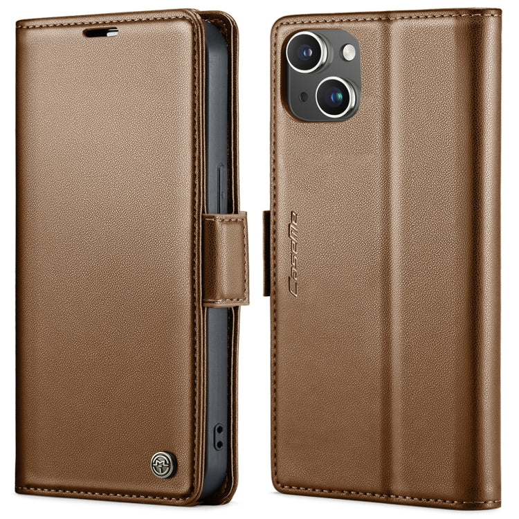 CaseMe 023 Mariposa Hebilla Litchi Textura RFID Funda de cuero antirrobo para teléfono, For iPhone 14, For iPhone 15 Pro Max, For iPhone 14 Plus, For iPhone 15 Pro, For iPhone 14 Pro, For iPhone 15 Plus, For iPhone 14 Pro Max, For iPhone 15