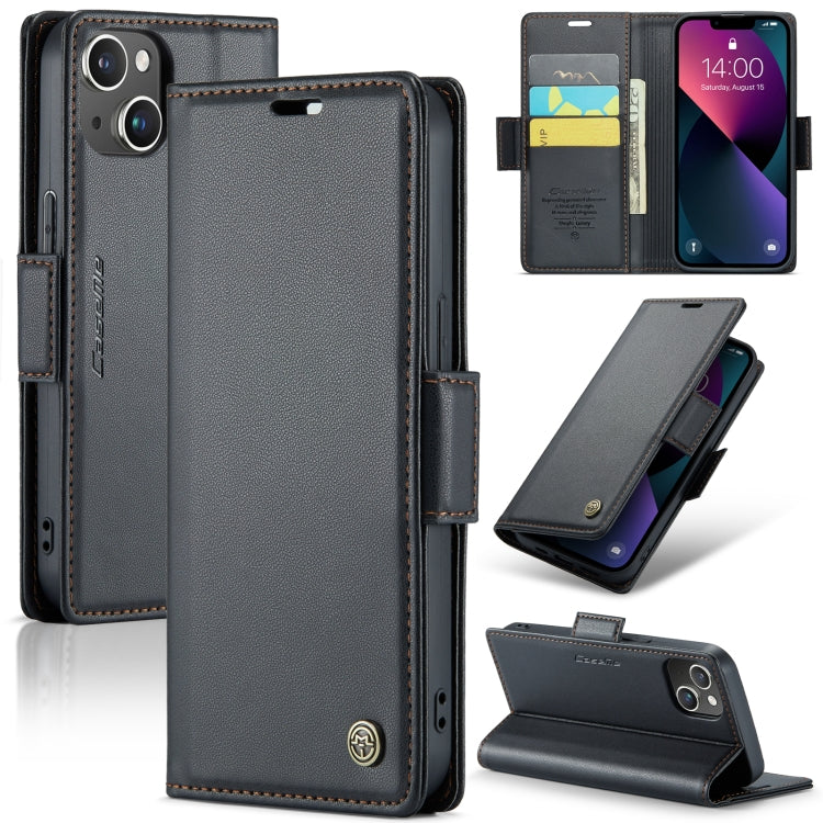 CaseMe 023 Mariposa Hebilla Litchi Textura RFID Funda de cuero antirrobo para teléfono, For iPhone 14, For iPhone 15 Pro Max, For iPhone 14 Plus, For iPhone 15 Pro, For iPhone 14 Pro, For iPhone 15 Plus, For iPhone 14 Pro Max, For iPhone 15