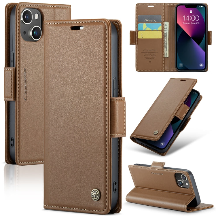 CaseMe 023 Mariposa Hebilla Litchi Textura RFID Funda de cuero antirrobo para teléfono, For iPhone 14, For iPhone 15 Pro Max, For iPhone 14 Plus, For iPhone 15 Pro, For iPhone 14 Pro, For iPhone 15 Plus, For iPhone 14 Pro Max, For iPhone 15