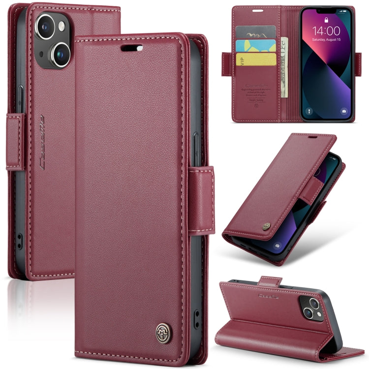 CaseMe 023 Mariposa Hebilla Litchi Textura RFID Funda de cuero antirrobo para teléfono, For iPhone 14, For iPhone 15 Pro Max, For iPhone 14 Plus, For iPhone 15 Pro, For iPhone 14 Pro, For iPhone 15 Plus, For iPhone 14 Pro Max, For iPhone 15
