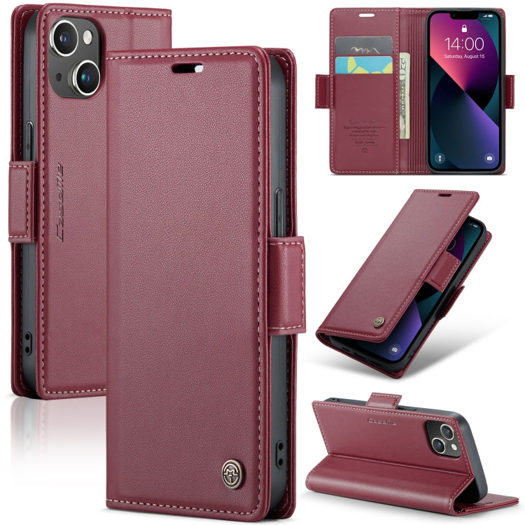 CaseMe 023 Mariposa Hebilla Litchi Textura RFID Funda de cuero antirrobo para teléfono, For iPhone 13, For iPhone 13 mini, For iPhone 13 Pro, For iPhone 13 Pro Max, For iPhone 12 / 12 Pro, For iPhone 12 Pro Max, For iPhone 12 mini, For iPhone 11