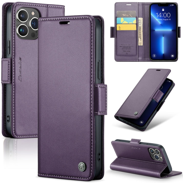 CaseMe 023 Mariposa Hebilla Litchi Textura RFID Funda de cuero antirrobo para teléfono, For iPhone 13, For iPhone 13 mini, For iPhone 13 Pro, For iPhone 13 Pro Max, For iPhone 12 / 12 Pro, For iPhone 12 Pro Max, For iPhone 12 mini, For iPhone 11
